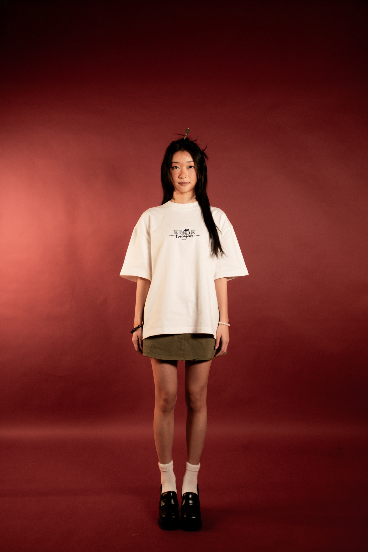 Eúde x Twoyah “百毒不侵” Invulnerable Graphic Oversized CNY Collection T-shirt