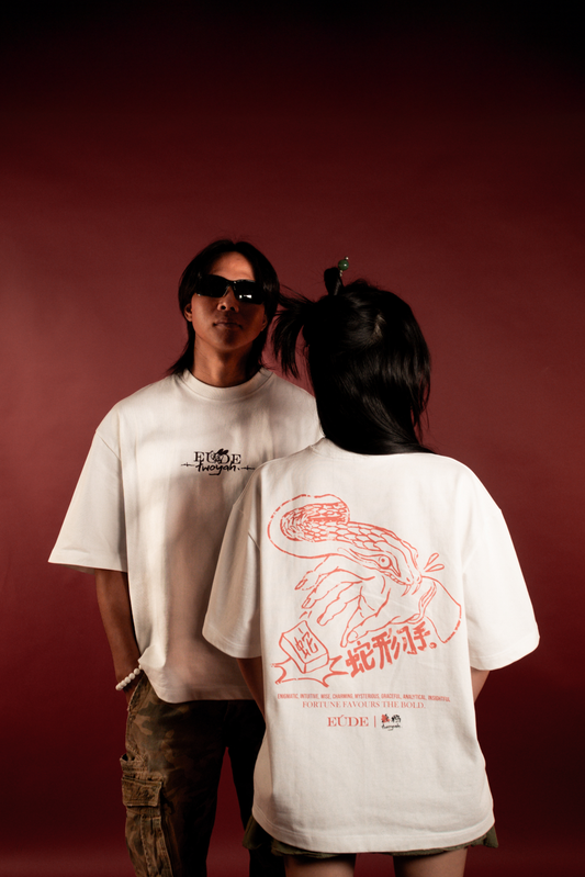 Eúde x Twoyah “蛇形刁手” Defiance Graphic Oversized CNY Collection T-shirt